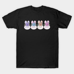 Cute 4 easter Bunnies friends T-Shirt